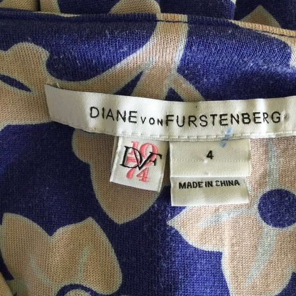 Diane Von Furstenberg 1974 Reina Dress Burma Rose - Picture 4 of 9